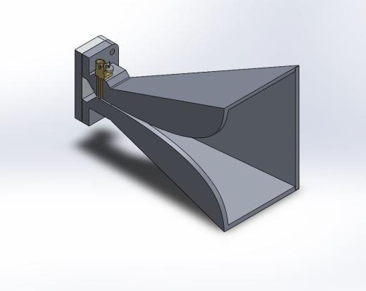 2至8 GHz (S波段至C波段)双脊喇叭3D打印宽带天线缩略图